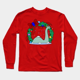 Gertie's Christmas Wreath Long Sleeve T-Shirt